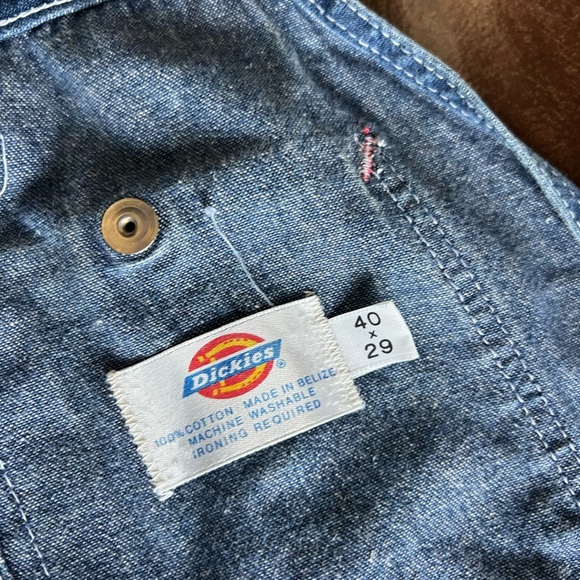 Vintage Dickies Overalls 40x29 – Painted Embroidered Moon Grunge - Picture 6 of 6